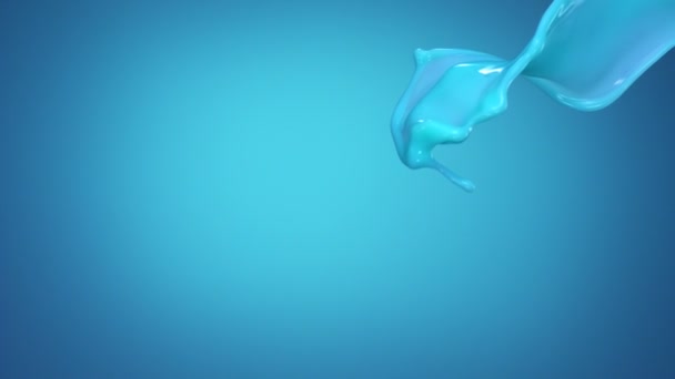 Salpicadura de líquido azul lechoso en el aire
 - Metraje, vídeo