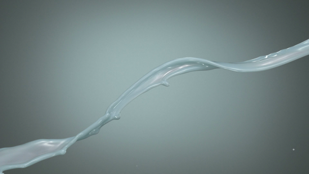 Salpicadura de líquido azul lechoso en el aire
 - Metraje, vídeo
