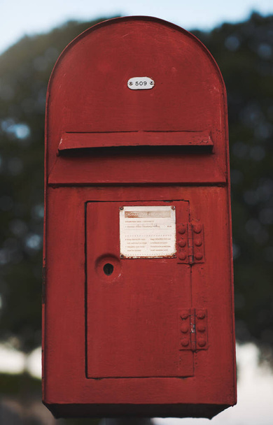 Post your snail mail here. a letter box outside - Фото, изображение