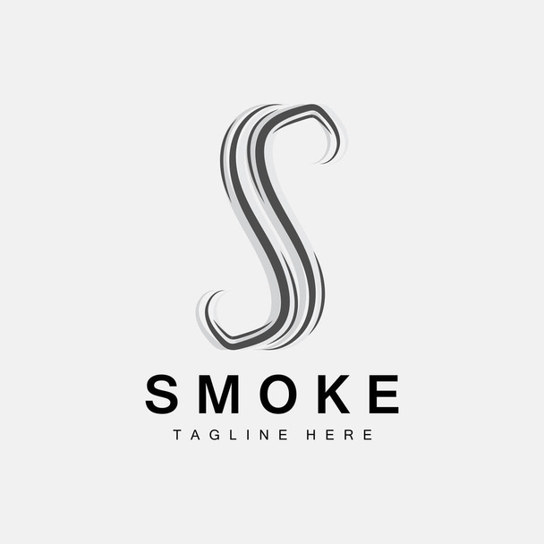 Steam Steam Logo Vector Hot Evaporating Aroma. Smell Line Illustration, Cooking Steam Icon, Steam Train, Baking, Smoking - Wektor, obraz
