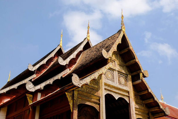 The ornamental roof point at the grand palace the Temple so beautiful. - Photo, image