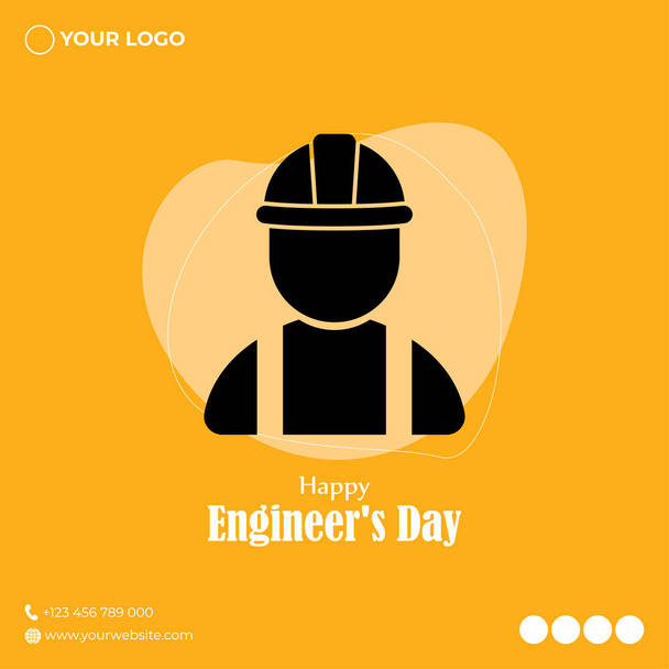 vector illustration for Happy Engineers' day - Vecteur, image