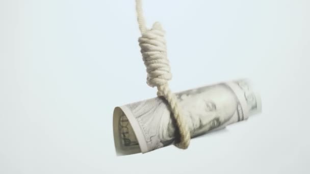 Dollar bill hangman - Footage, Video
