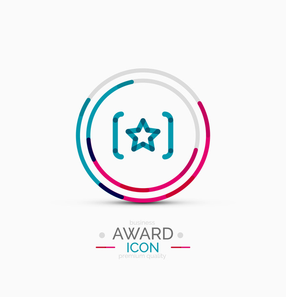Award pictogram, logo - Vector, afbeelding