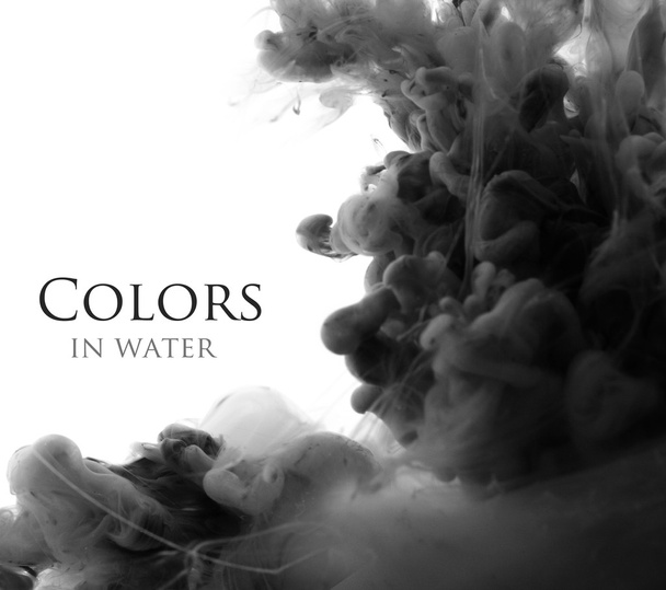 Acrylic colors in water. Abstract background. - Foto, imagen