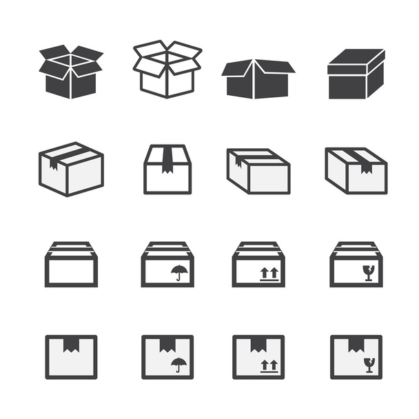 boîte icône ensemble
 - Vecteur, image