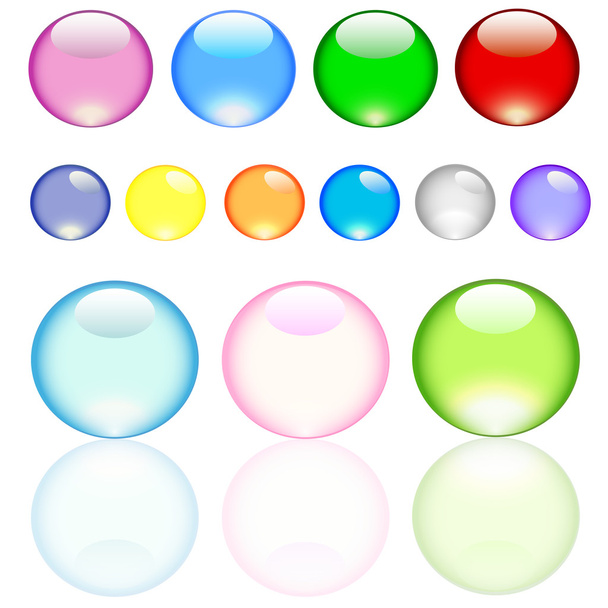 Set van gekleurde knoppen - Vector, afbeelding