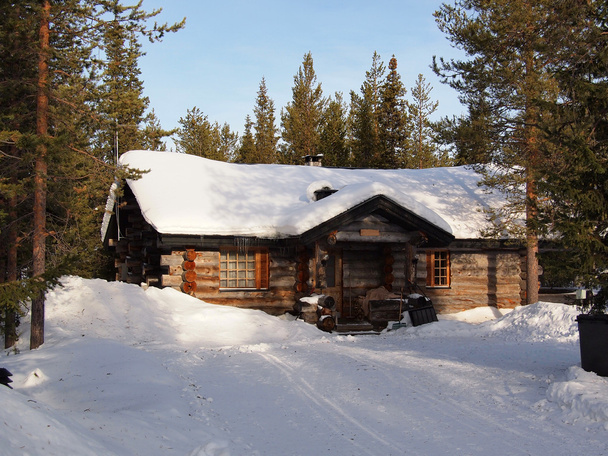Snow-covered chalet - Photo, Image