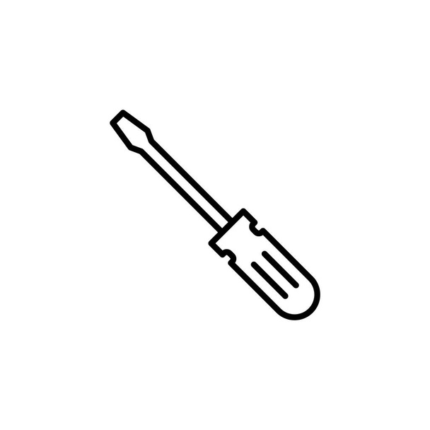 Screwdriver icon for web and mobile app. tools sign and symbol - Vector, imagen