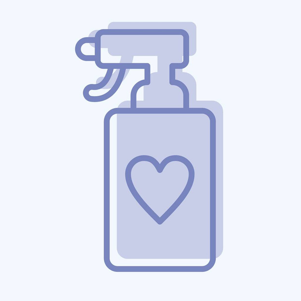 Icon Spray. related to Laundry symbol. two tone style. simple design editable. simple illustration, good for prints - Wektor, obraz