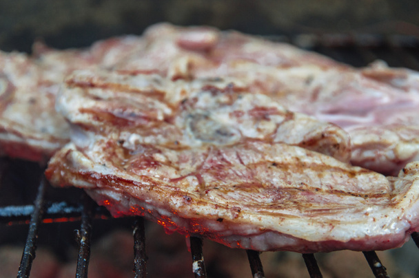 lamb chop on barbecue - Photo, Image