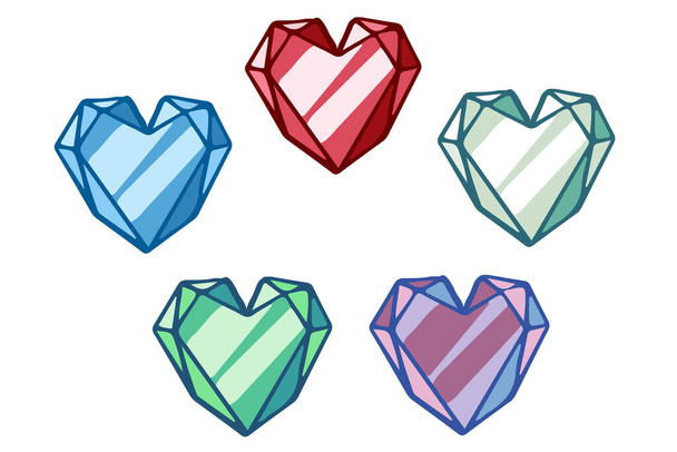 роскошные красочные бриллианты на белом фоне - Фото, изображение
