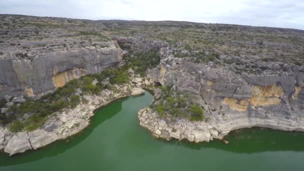 Pecos River lotu ptaka - Materiał filmowy, wideo
