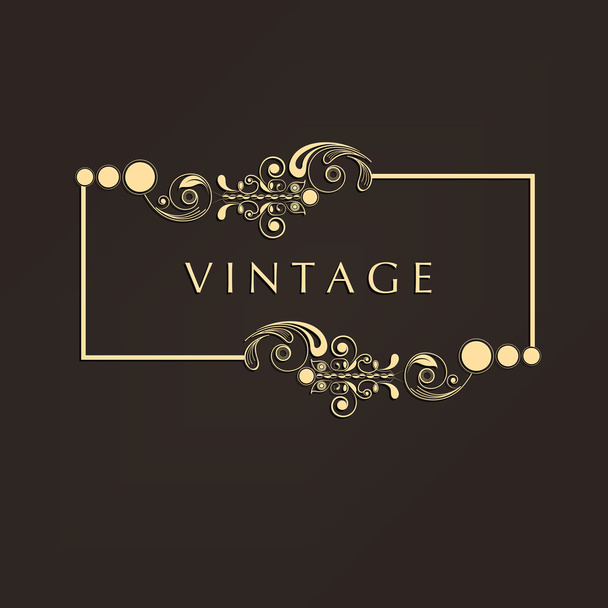 Beautiful vintage frame with space. - Vector, imagen
