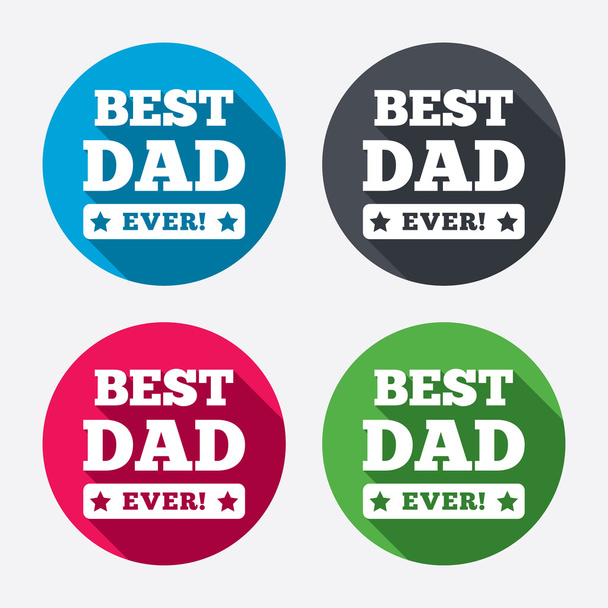 Best father ever signs - Vector, Image
