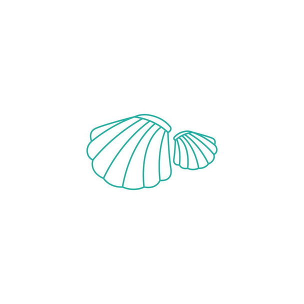 Shell icon logo design illustration template - ベクター画像