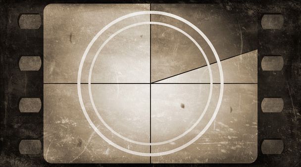 Grunge film frame background with vintage movie countdown - Photo, Image