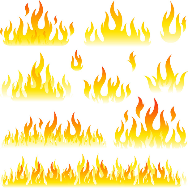 炎のデザイン要素 - ベクター画像