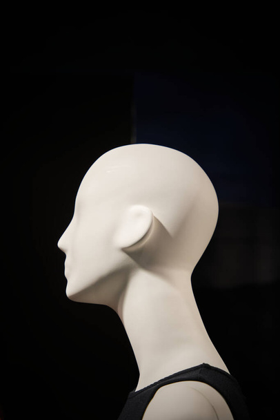 Head of a female mannequin in a shop window in Berlin                               - Foto, Bild