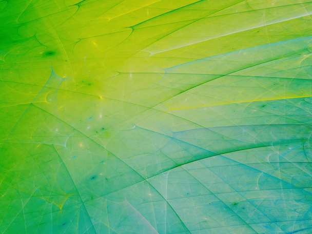 green abstract fractal background 3d rendering - Foto, Imagen