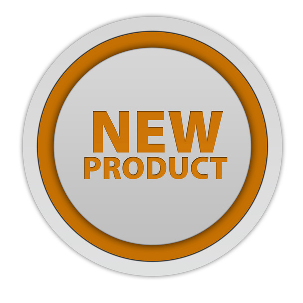 new product circular icon on white background - Zdjęcie, obraz