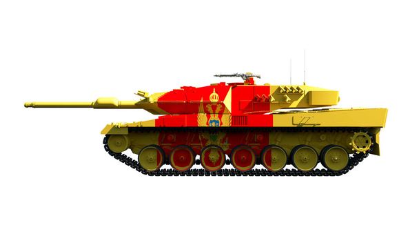 3d ілюстрація військової техніки, танки з прапором
 - Фото, зображення