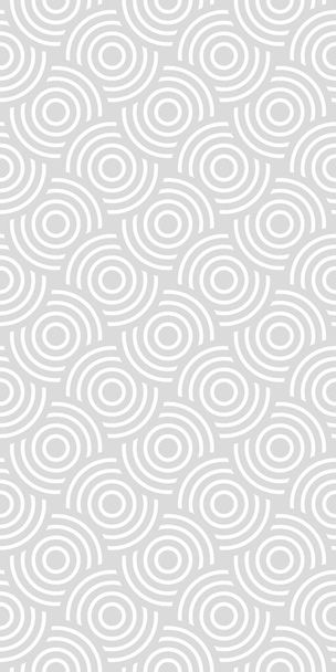 Vector seamless pattern with concentric circles. Modern geometric abstract background. - Vecteur, image