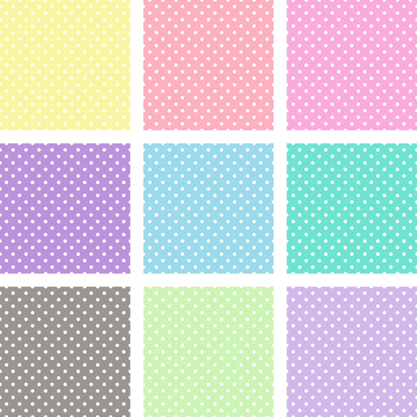Pastel polka dots - Vector, Image