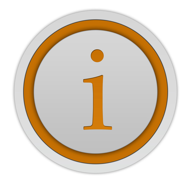 information circular icon on white background - Photo, Image