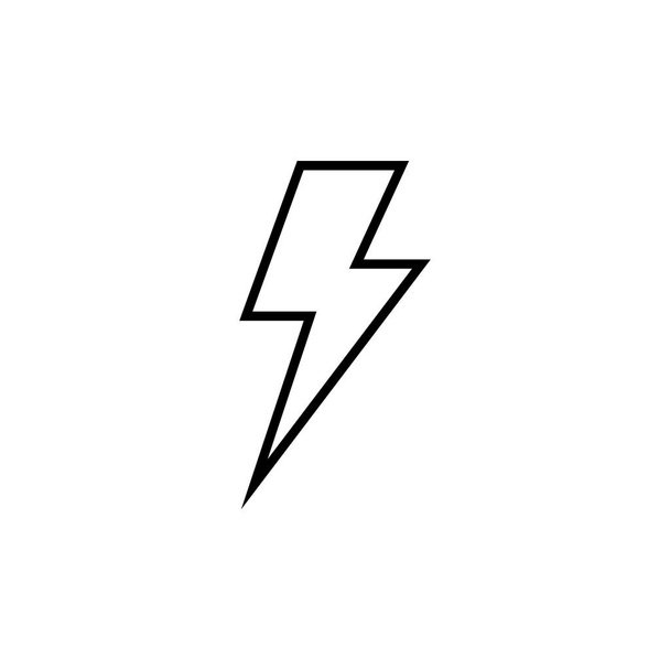 Lightning icon for web and mobile app. electric sign and symbol. power icon. energy sign - Vecteur, image