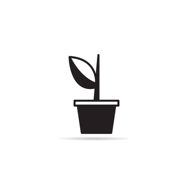 plant pot icon vector illustration - Vector, Image