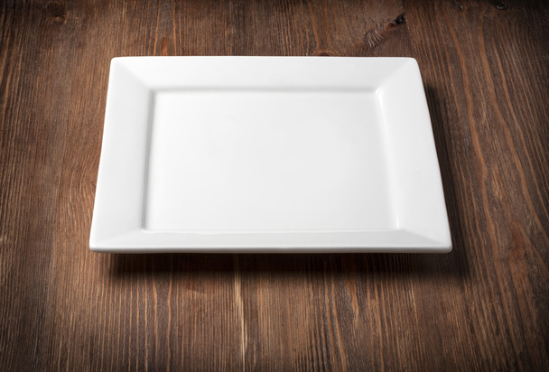 Empty white plate - Foto, Imagem