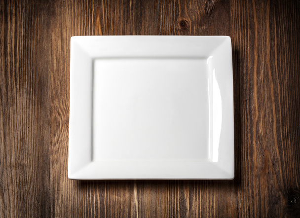Empty white plate  - Zdjęcie, obraz