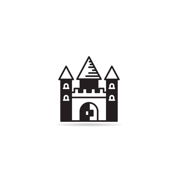 castle and fortress building icon vector illustration - Vektor, obrázek
