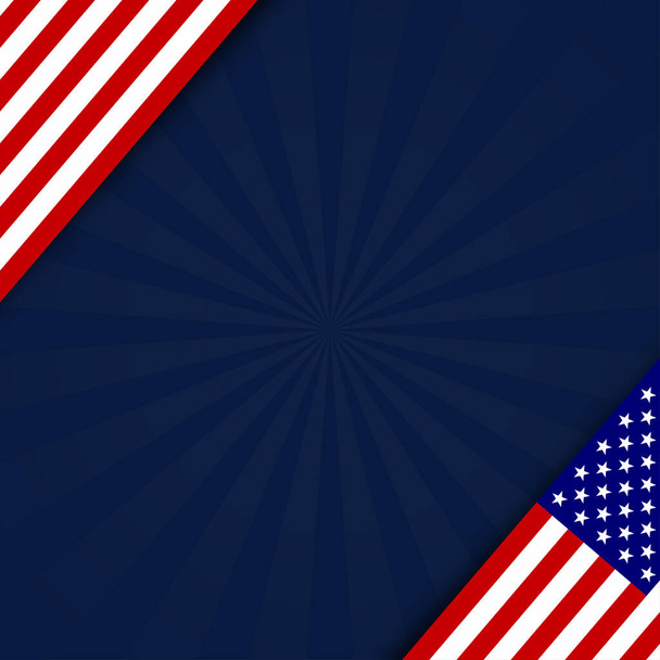 American flag background for any event - Vetor, Imagem