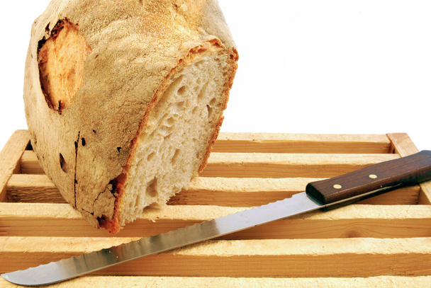 Tranche de pain maison dans la cuisine
 - Photo, image