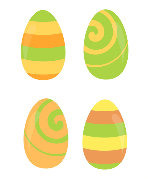 Πολύχρωμα πασχαλινά αυγά - Διάνυσμα, εικόνα