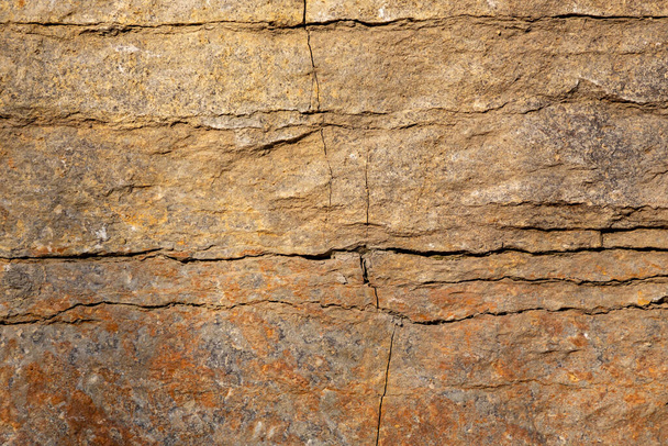 Stone texture detail, close up shot of rock surface for background and design. - Фото, изображение
