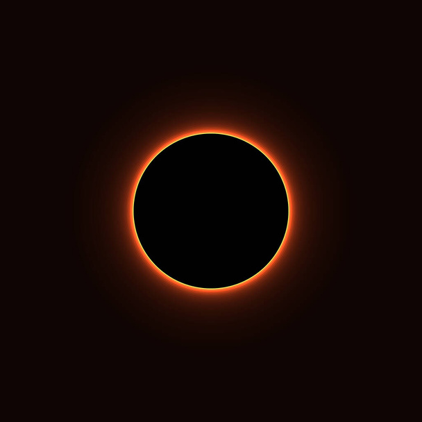 Auringon ja kuun pimennysten eri vaiheet vektorikuva - Vektori, kuva