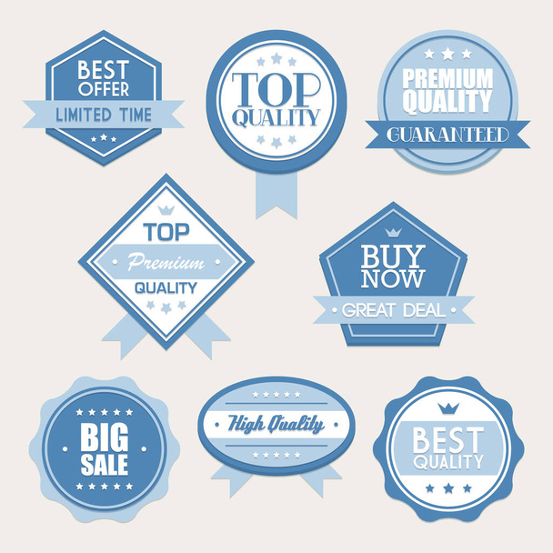 Set of Vector Promotional Badges - Vector, Image