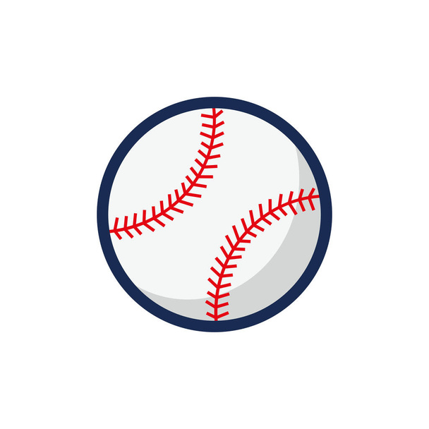 Baseball Icon Concept With Moving Baseball Icon Vector Template - Vektor, kép