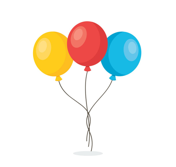 Group of Colorful Balloons. Celebration Party Decorations. vector illustration - Vektori, kuva