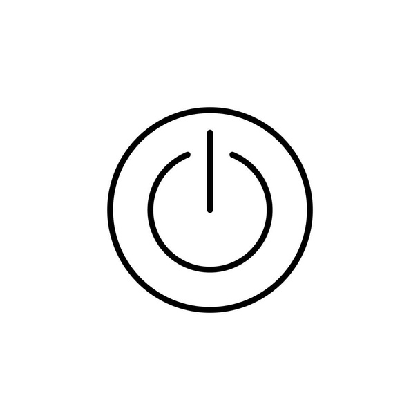 Power icon for web and mobile app. Power Switch sign and symbol. Electric power - Vector, afbeelding