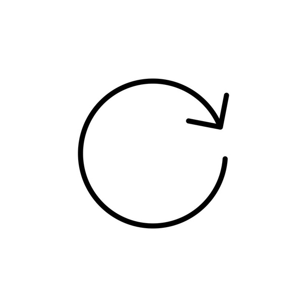 Refresh icon for web and mobile app. Reload sign and symbol. Update icon. - Vector, afbeelding