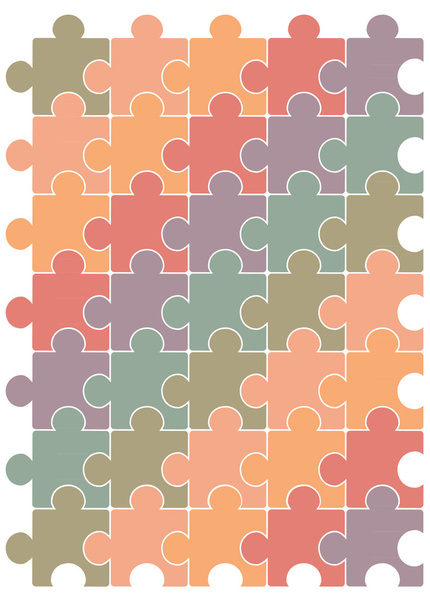 Puzzle pattern vector design template. - Vector, Image