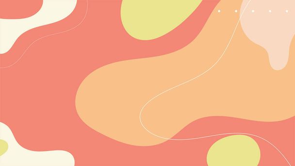 Mode stilvolle Vorlagen mit organischen abstrakten Formen und Linien in nudefarbenen Pastelltönen. Neutraler Hintergrund im minimalistischen Stil. Zeitgenössische Vektorillustration - Vektor, Bild