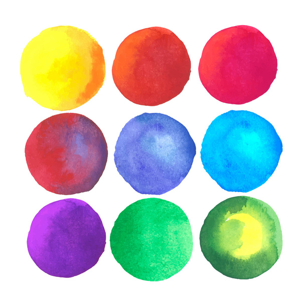 Watercolor blots - Vektori, kuva