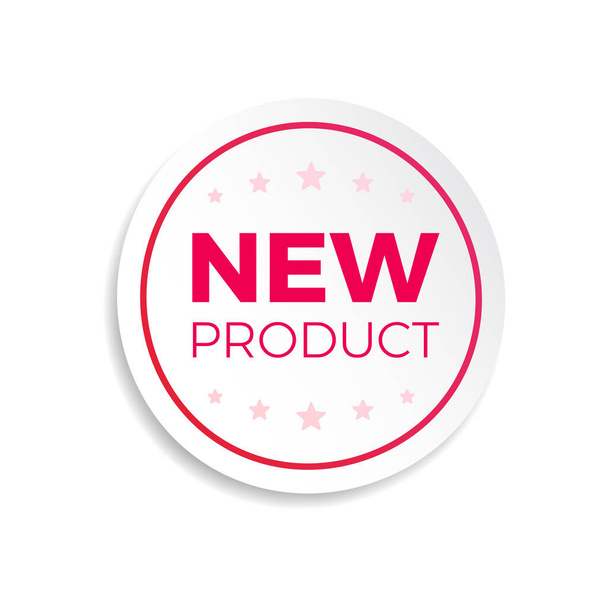 Стикер нового продукта для рекламы покупок - Вектор,изображение