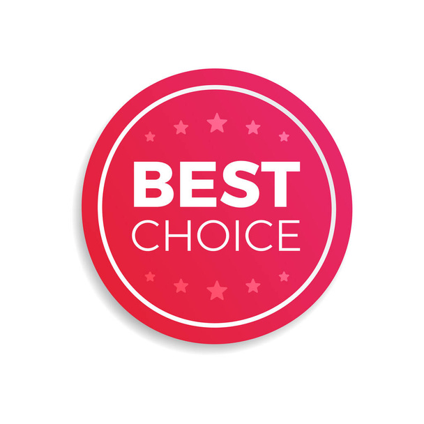 Best Choice Sticker voor winkelreclame - Vector, afbeelding