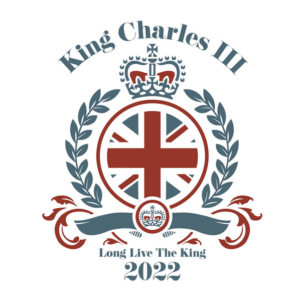 King Charles III 2022 vector illustration. - Vetor, Imagem